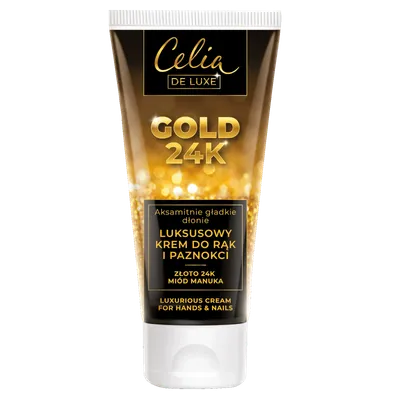 Celia Gold 24K, Luksusowy krem do rąk i paznokci