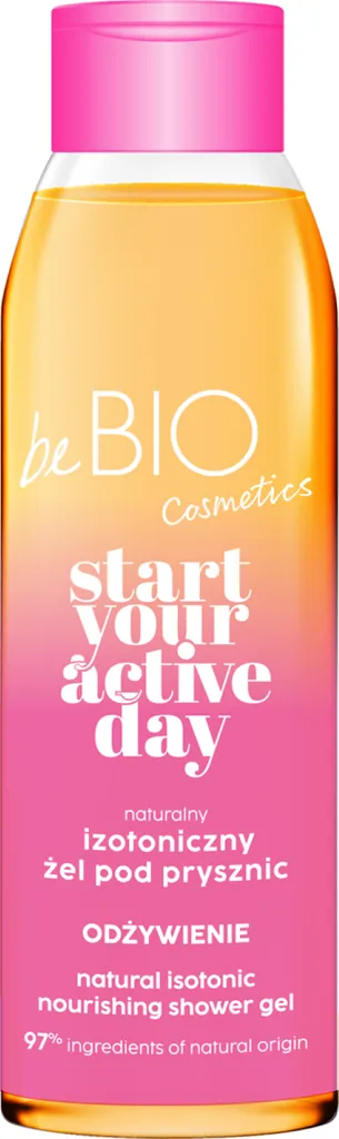 beBIO Start Your Active Day, Odżywienie, Naturalny izotoniczny żel pod prysznic