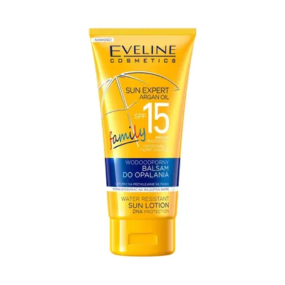 Eveline Cosmetics Sun Expert Family, Wodoodporny balsam do opalania SPF 15