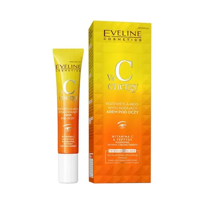 Eveline Cosmetics VitC Energy, Rozświetlająco - wygładzający krem pod oczy