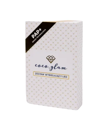Coco Glam LED Zestaw wybielający zęby