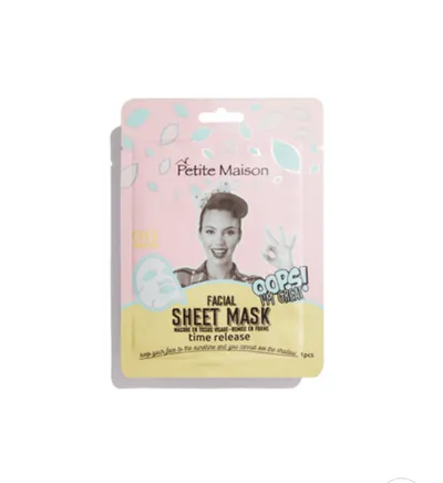 Petite Maison Oops! My Great, Time Relase Facial Sheet Mask (Głęboko nawilżająca maska w płachcie do twarzy)