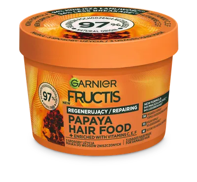 Garnier Fructis, Repairing Papaya Hair Food (Maska do włosów zniszczonych (nowa wersja))
