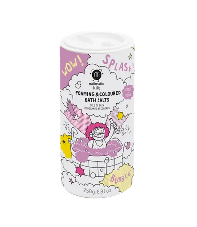 Nailmatic Foaming & Coloured Bath Salts (Pieniąca się sól do kąpieli dla dzieci)