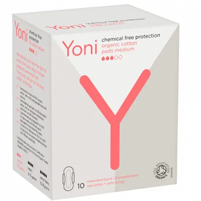 Yoni Organic Cotton Pads Medium (Podpaski z bawełny organicznej)