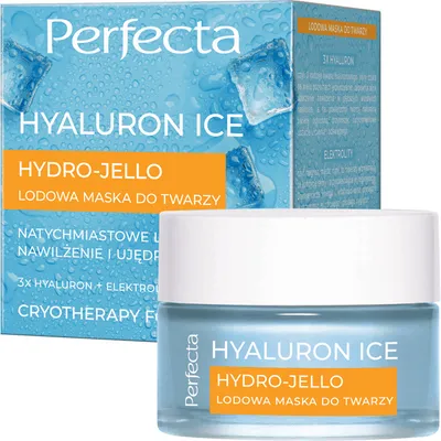 Perfecta Hyaluron Ice, Lodowa maska do twarzy `Hydro Jello`