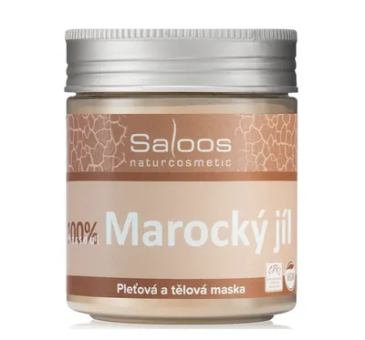Saloos Naturcosmetic Clay Mask Montmorillonite (Glinka Marokańska, Maska do twarzy, ciała i włosów)