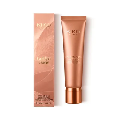 Kiko Milano Golden Oasis, Smoothing & Perfecting Tinted Face Cream (Wygładzający krem tonujący)