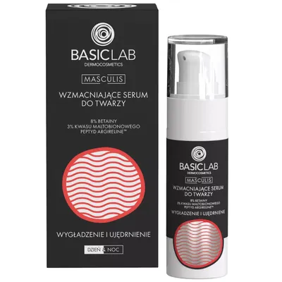 BasicLab Dermocosmetics Masculis, Wzmacniające serum do twarzy na dzień i na noc