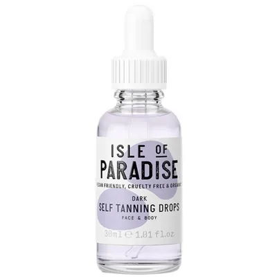Isle of Paradise Self-Tanning Drops Dark (Krople samoopalające  do ciemnej karnacji)