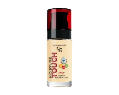 Golden Rose Moisture Touch, Liquid Foundation SPF20 (Nawilżający podkład do twarzy z filtrem)