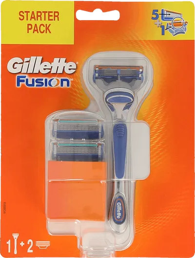 Gillette Fusion, Maszynka do golenia + 2 ostrza wymienne