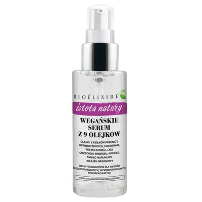 Bioelixire Istota Natury, Wegańskie serum z 9 olejków