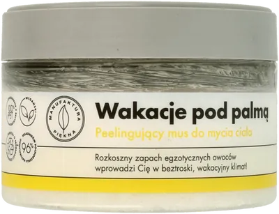 Manufaktura Piękna Peelingujący mus do ciała `Wakacje pod palmą`
