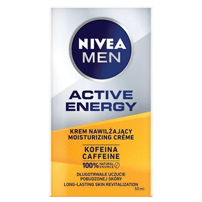 Nivea Active Energy, Krem nawilżający kofeinowy