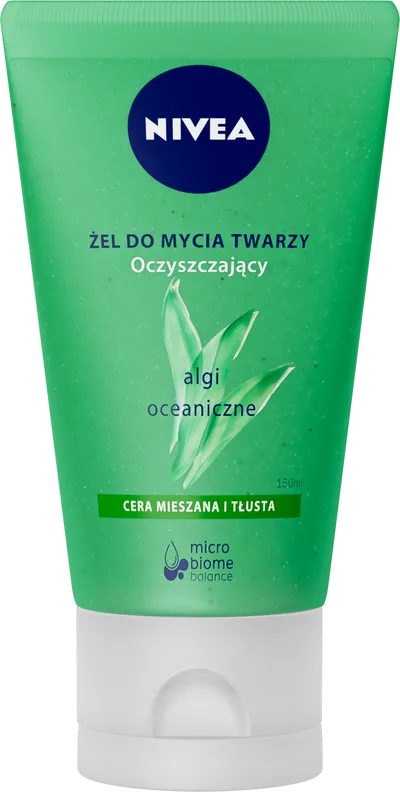 Nivea Oczyszczający żel do mycia twarzy wzbogacony o algi oceaniczne, Cera tłusta i mieszana