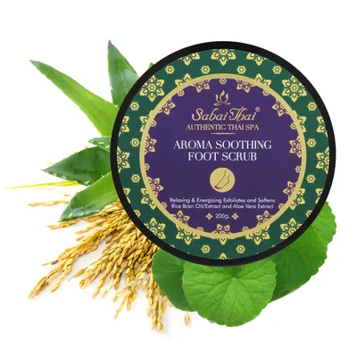 Sabai Thai Authentic Thai Spa, Aroma Soothing Foot Scrub (Peeling do stóp na bazie mleczka ryżowego)