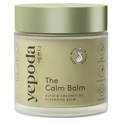 Yepoda The Calm Balm, Olive & Coconut Oil Cleansing Balm (Balsam oczyszczający do twarzy z oliwą z oliwek i kokosem)