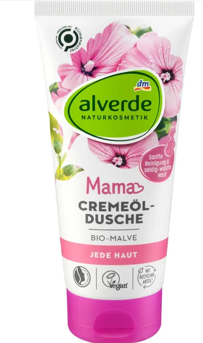 Alverde Mama, Shower Cream (Krem-olejek pod prysznic dla kobiet w ciąży)