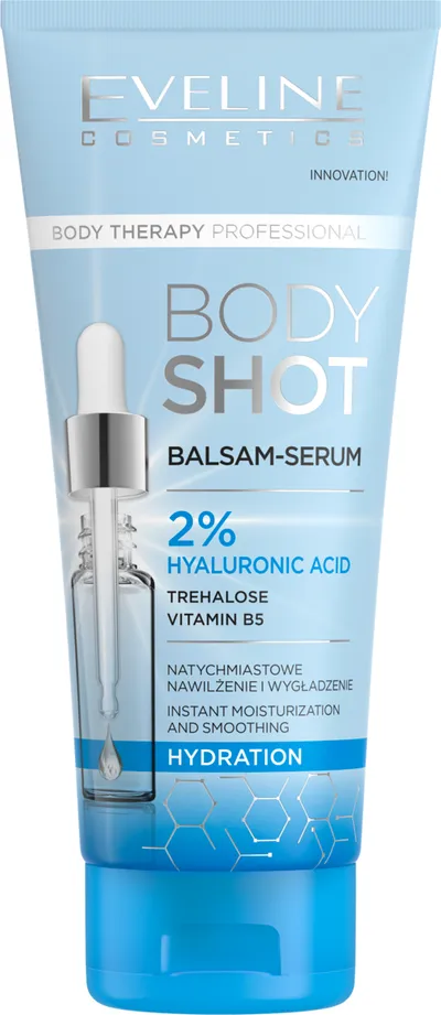 Eveline Cosmetics Body Therapy Professional, Body Shot, 2 % kwasu hialuronowego,  Balsam-serum