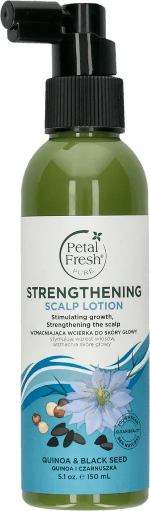 Petal Fresh Pure Quinoa & Black Seed Strengthening Scalp Lotion (Wzmacniająca wcierka do skóry głowy `Quinoa i czarnuszka`)