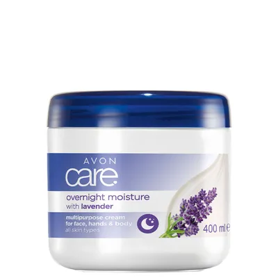 Avon Care, Overnight Moisture with Lavender Multi-purpose Cream  for Face, Hands and Body (Uniwersalny krem na noc do twarzy, rąk i ciała z lawendą)