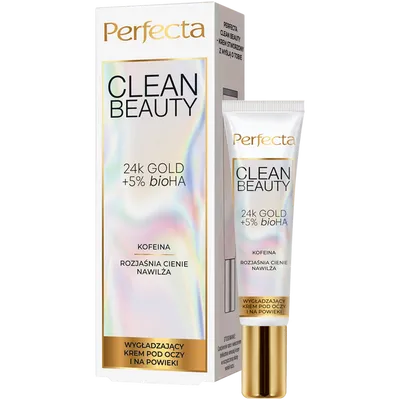 Perfecta Clean Beauty, Wygładzający krem pod oczy i na powieki