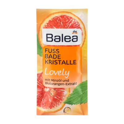 Balea Lovely, Fuss Badekristalle (Sól zmiękczająca do kąpieli stóp)