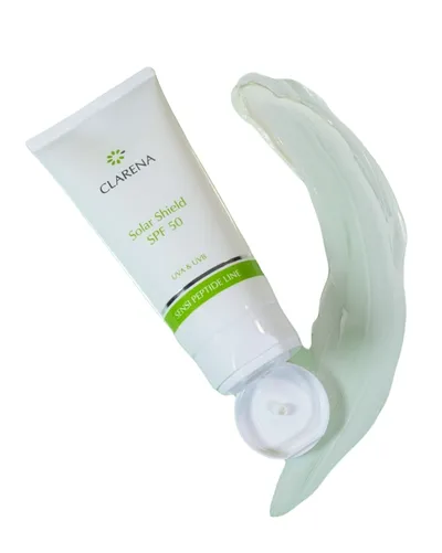 Clarena Sensi Peptide Line, Solar Shield SPF50 (Ochronny krem do twarzy SPF50)