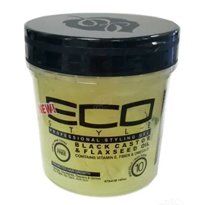 Eco Style Black Castor and Flaxseed Oil Professional Styling Gel (Żel stylizujący)