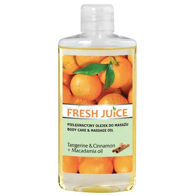 Fresh Juice Tangerine & Cinnamon + Macadamia Oil Body Care & Massage Oil (Pielęgnacyjny olejek do masażu `Mandarynka, cynamon, olej makadamia `)