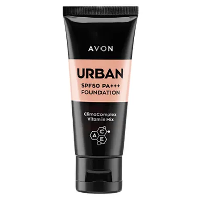 Avon Urban, Foundation SPF 50 PA ++++ (Podkład do twarzy `Miejskie S.O.S.`)