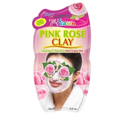 7th Heaven Pink Rose Clay Face Mask (Oczyszczająco-nawilżająca maseczka do twarzy)