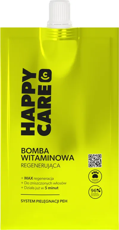 Happy Care Bomba witaminowa, Regenerująca maska do włosów