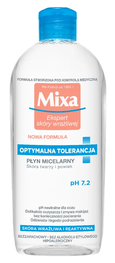 Mixa Optymalna Tolerancja, Płyn micelarny do skóry wrażliwej i reaktywnej pH 7.2