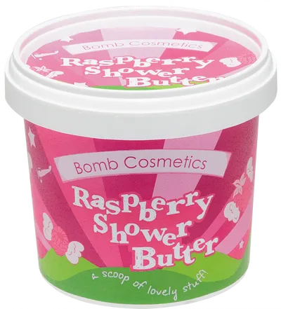 Bomb Cosmetics Raspberry Blower Cleansing Shower Butter (Myjące masło pod prysznic)
