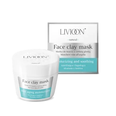 Livioon Face Clay Mask (Maska do twarzy z zieloną glinką)