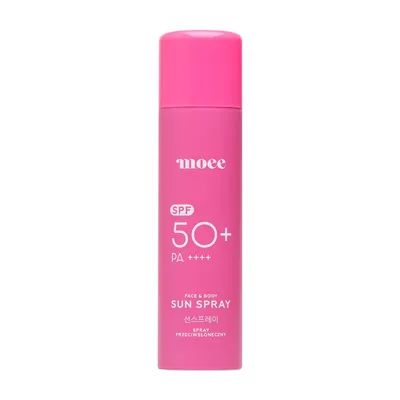 Moee Face & Body Sun Spray SPF50+ PA++++ (Spray przeciwsłoneczny SPF50+ PA++++)