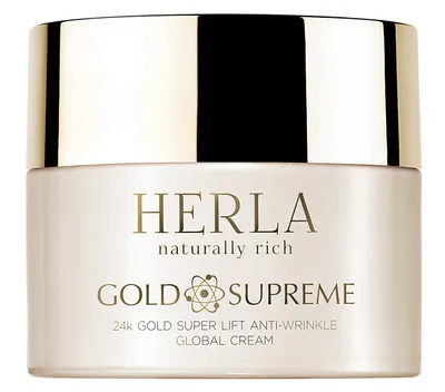 Herla Gold Supreme, 24k Gold Super Lift Anti - Wrinkle Global Cream (Globalny liftingujący krem przeciwzmarszczkowy)