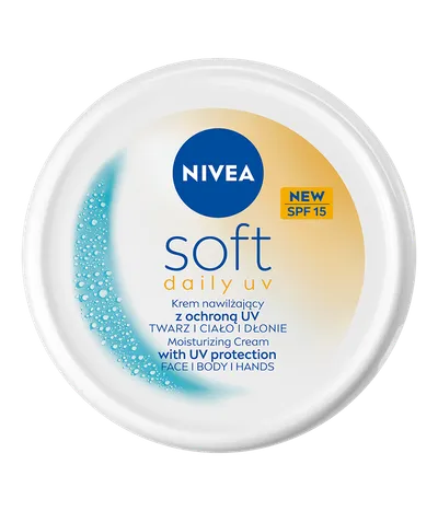 Nivea Soft, Daily UV, Krem nawilżający z ochroną UV SPF15