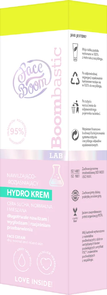 FaceBoom Boombastic LAB, Nawilżająco-rozjaśniający hydro krem