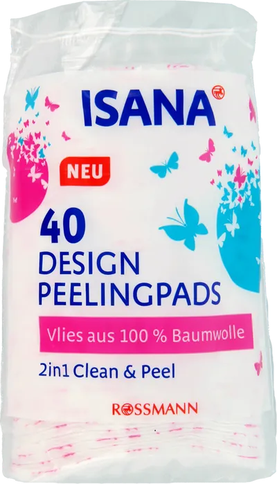 Isana Design Peelingpads 2 in 1 Clean & Peel (Płatki do peelingu 2 w 1 'Oczyszczanie i peeling')