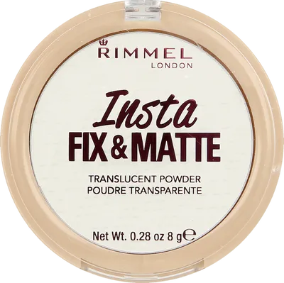 Rimmel Insta,  Fix & Matte, Transculent Powder (Puder transparentny)