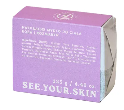 See Your Skin Róża i Rozmaryn, Naturalne mydło do ciała