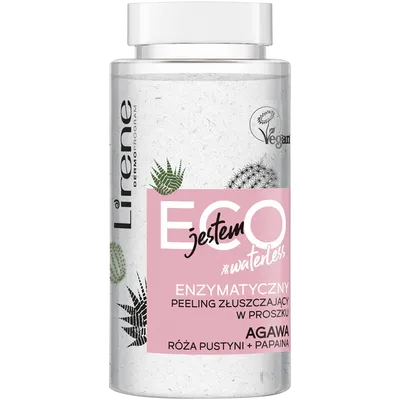 Lirene Dermoprogram Jestem Eco, #waterless, Enzymatyczny peeling złuszczający w proszku