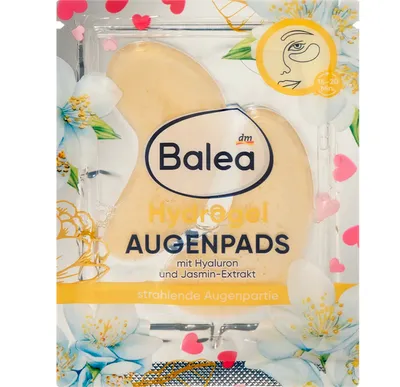 Balea Jasmin, Hydrogel Eye Pads (Jaśmin, Płatki pod oczy)