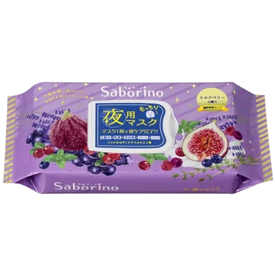 BCL Saborino, Fig Mask Sheets (Nawilżająca maska na noc do twarzy z ekstraktem z owoców figi)