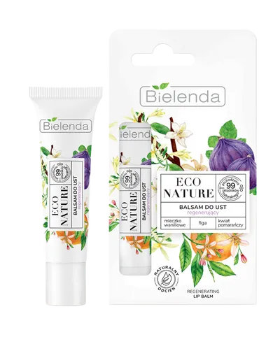 Bielenda Eco Nature, Balsam do ust regenerujący `Mleczko waniliowe + figa + kwiat pomarańczy`