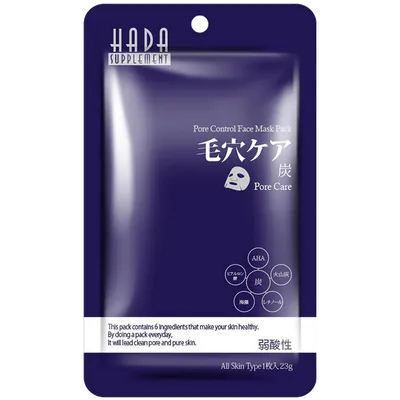 Hada Supplement Pore Control Face Mask Pack (Normalizująca maska na twarz w płachcie)