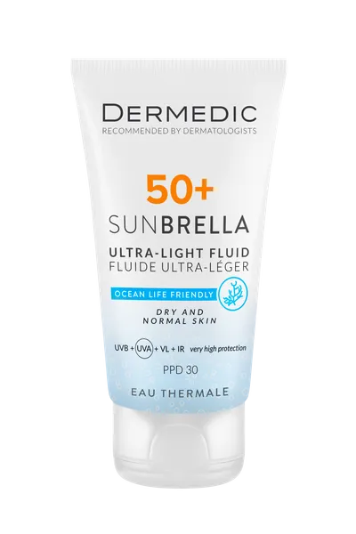 Dermedic Sunbrella Ultra-light Fluid SPF50+ (Ultralekki krem ochronny dla skóry suchej i normalnej)